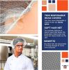 White Nylon Hair Nets 21" in Bulk. Pack of 1000 Disposable Hairnets Caps with Elastic Edge Mesh. Stretchable Adult Hair Covers for Cooking; Food Servi