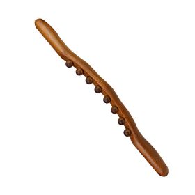 Wood Massage Tools For Body Shaping, Wood Massage Tools Lymphatic Drainage Massager Wood Massage Rollers For Neck Back Relaxation (Color: Carbonized-8 Beads)