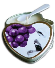 Edible Heart Candle - Grape (SKU: TCN-8281-58)