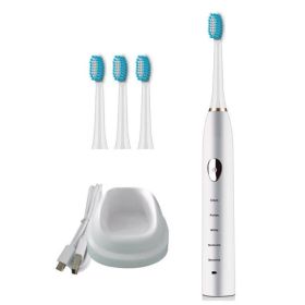 MySonic All Clear Powered Tooth Brush Set (Color: White)